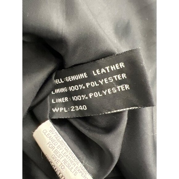 Franklin Allen Women’s Black Long Sleeve Leather Jacket Size M - Picture 8 of 8
